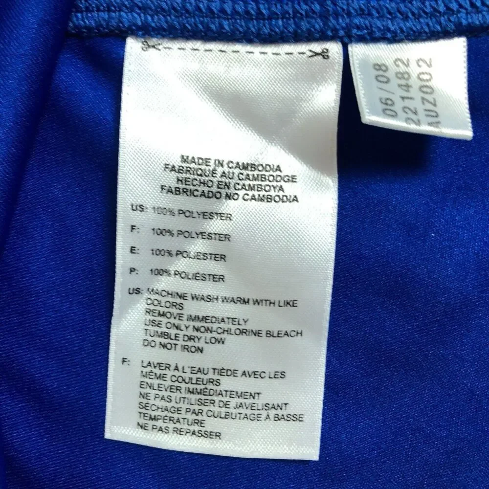 Kansas Jayhawks Womens Jersey Small Adidas Blue Red Stitched NCAA Soccer #3 - Picture 4 of 9